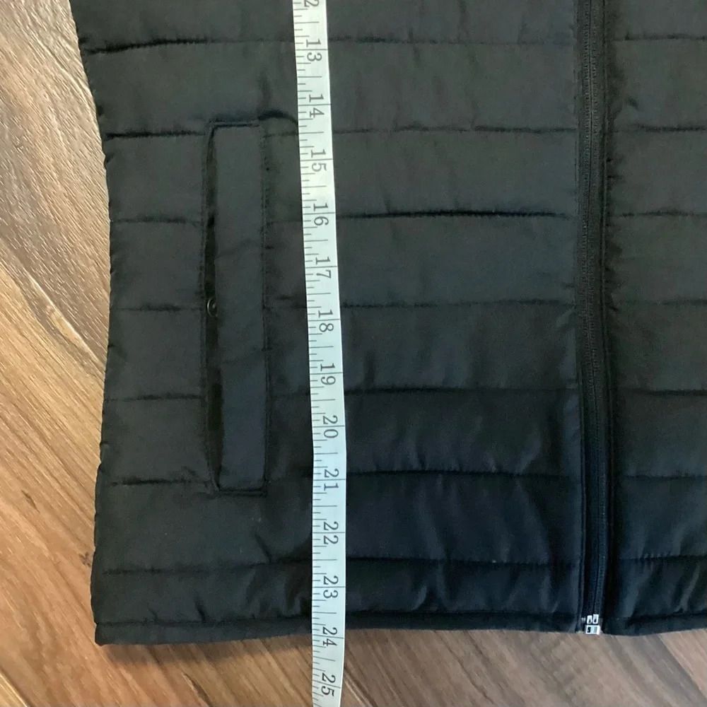 Gap Windproof Quilted Puffer Vest Water Resistant Full Zip Small In Black - Picture 7 of 12